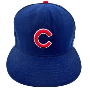Chicago Cubs Hat Cap 7 3/8 New‎ Era On Field 59FIFTY  Fitted Hat  Baseball Blue